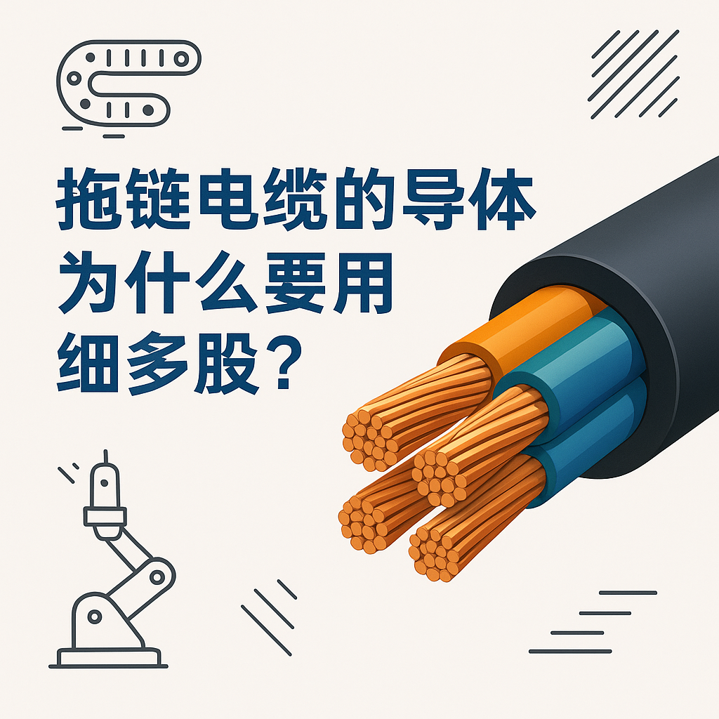 拖鏈電纜的導(dǎo)體為什么要用細(xì)多股？