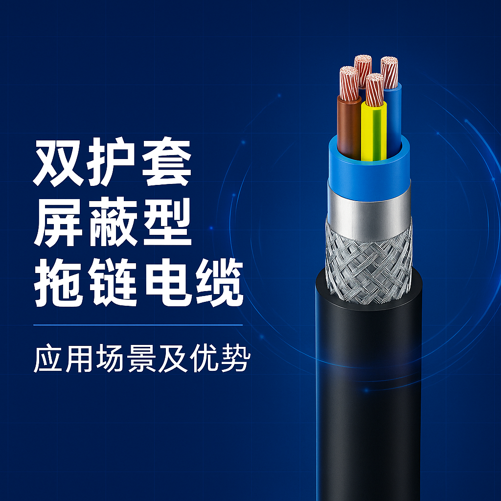 雙護(hù)套屏蔽型拖鏈電纜應(yīng)用場景及優(yōu)勢