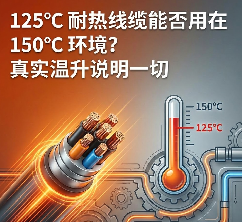 125℃ 耐熱線纜能否用在 150℃ 環(huán)境？真實(shí)溫升說明一切